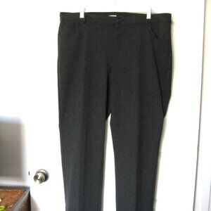 Company Ellen Tracy Heather Grey Stretch 5 Pocket Pants size 16